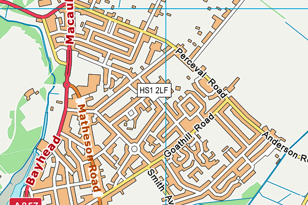 HS1 2LF map - OS VectorMap District (Ordnance Survey)