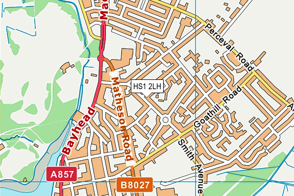 HS1 2LH map - OS VectorMap District (Ordnance Survey)