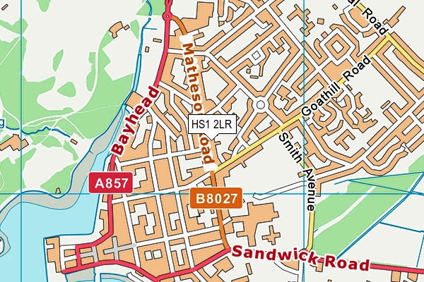 HS1 2LR map - OS VectorMap District (Ordnance Survey)
