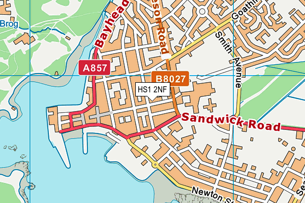 HS1 2NF map - OS VectorMap District (Ordnance Survey)