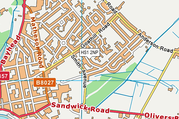 HS1 2NP map - OS VectorMap District (Ordnance Survey)