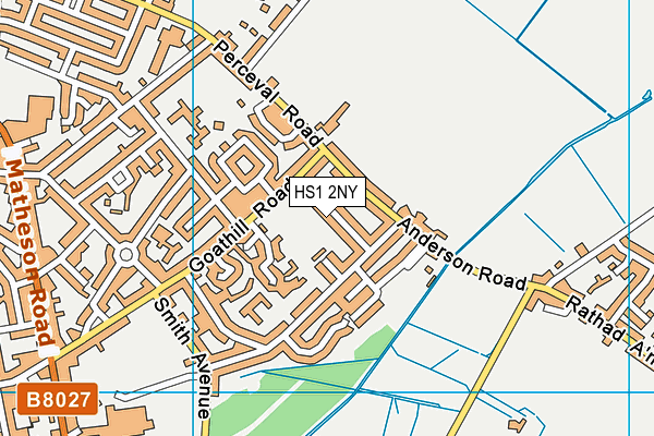HS1 2NY map - OS VectorMap District (Ordnance Survey)