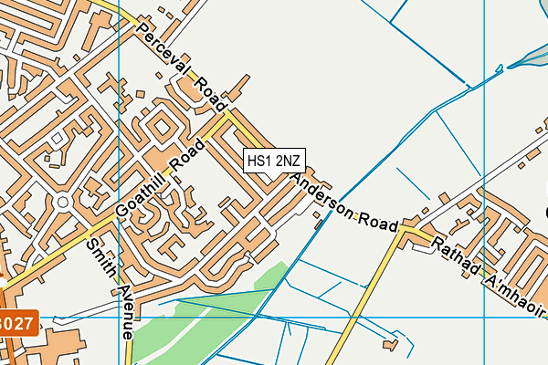 HS1 2NZ map - OS VectorMap District (Ordnance Survey)