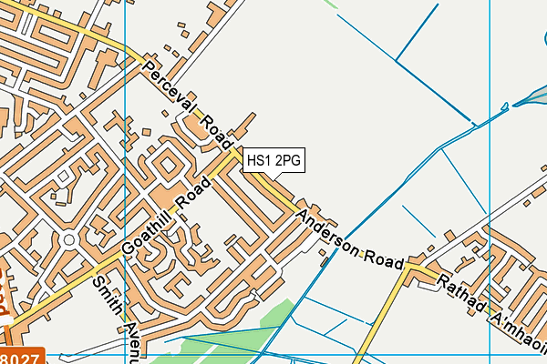 HS1 2PG map - OS VectorMap District (Ordnance Survey)