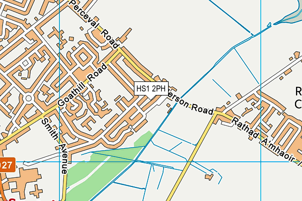 HS1 2PH map - OS VectorMap District (Ordnance Survey)
