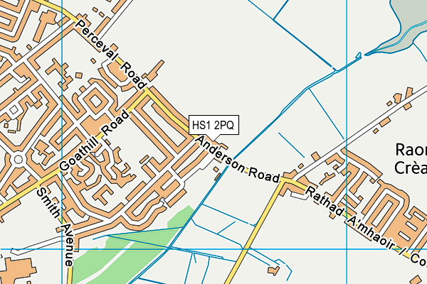 HS1 2PQ map - OS VectorMap District (Ordnance Survey)