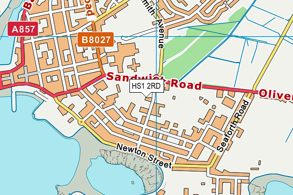 HS1 2RD map - OS VectorMap District (Ordnance Survey)
