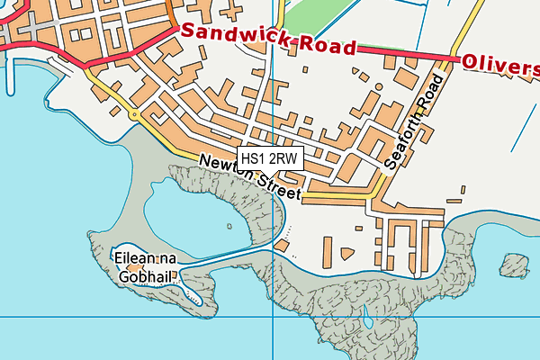 HS1 2RW map - OS VectorMap District (Ordnance Survey)
