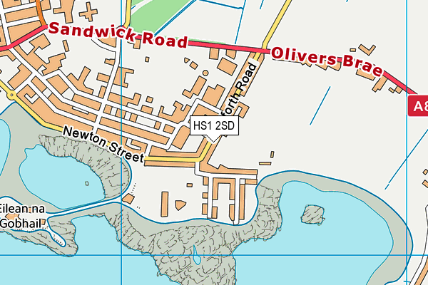 HS1 2SD map - OS VectorMap District (Ordnance Survey)