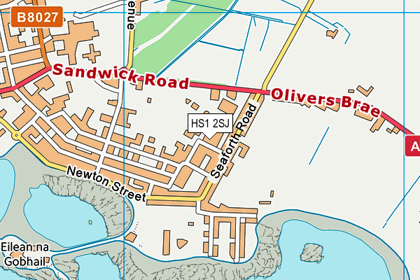 HS1 2SJ map - OS VectorMap District (Ordnance Survey)