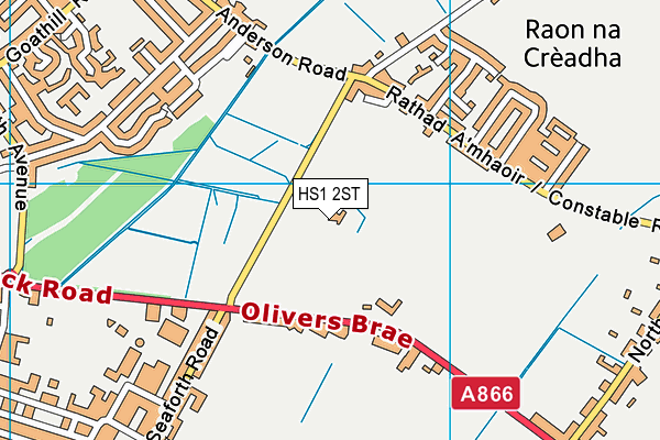 HS1 2ST map - OS VectorMap District (Ordnance Survey)
