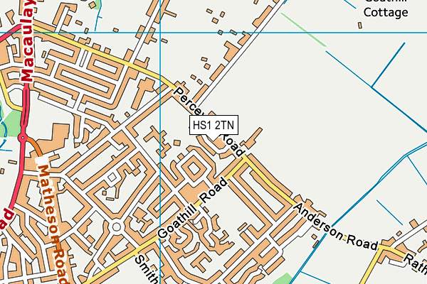 HS1 2TN map - OS VectorMap District (Ordnance Survey)