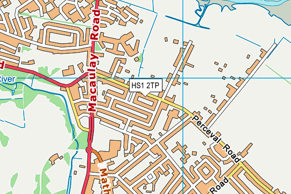 HS1 2TP map - OS VectorMap District (Ordnance Survey)