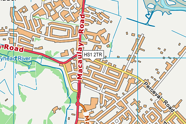 HS1 2TR map - OS VectorMap District (Ordnance Survey)