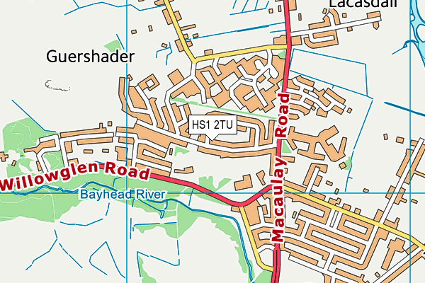 HS1 2TU map - OS VectorMap District (Ordnance Survey)