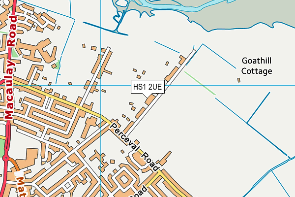 HS1 2UE map - OS VectorMap District (Ordnance Survey)