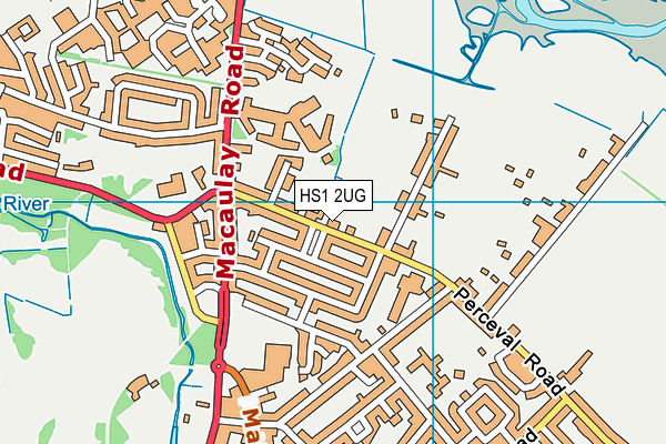 HS1 2UG map - OS VectorMap District (Ordnance Survey)