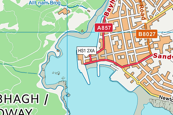 HS1 2XA map - OS VectorMap District (Ordnance Survey)