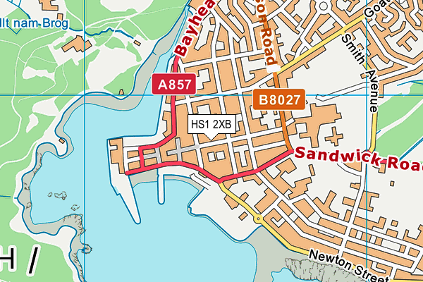 HS1 2XB map - OS VectorMap District (Ordnance Survey)