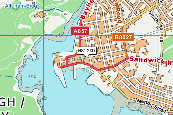 HS1 2XD map - OS VectorMap District (Ordnance Survey)