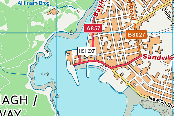 HS1 2XF map - OS VectorMap District (Ordnance Survey)