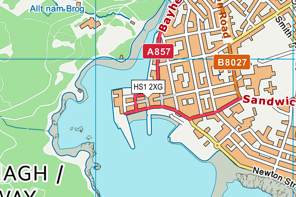 HS1 2XG map - OS VectorMap District (Ordnance Survey)