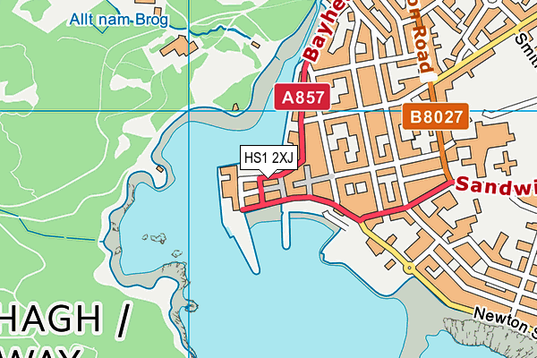 HS1 2XJ map - OS VectorMap District (Ordnance Survey)