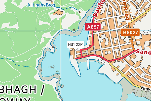 HS1 2XP map - OS VectorMap District (Ordnance Survey)