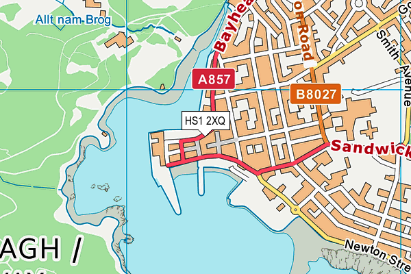 HS1 2XQ map - OS VectorMap District (Ordnance Survey)