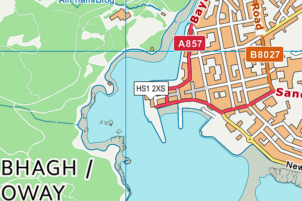 HS1 2XS map - OS VectorMap District (Ordnance Survey)