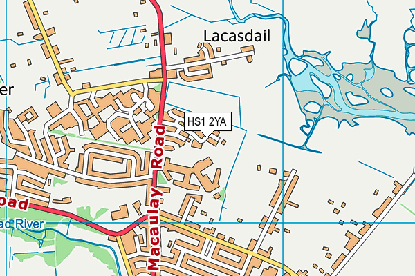 HS1 2YA map - OS VectorMap District (Ordnance Survey)