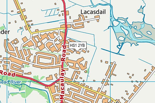 HS1 2YB map - OS VectorMap District (Ordnance Survey)