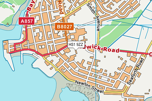 HS1 9ZZ map - OS VectorMap District (Ordnance Survey)