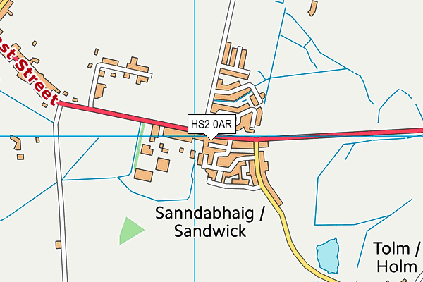 HS2 0AR map - OS VectorMap District (Ordnance Survey)