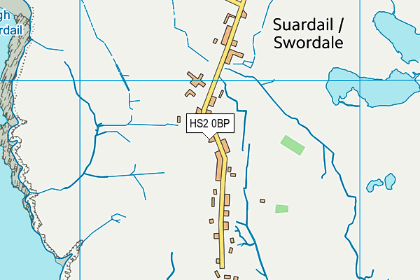 HS2 0BP map - OS VectorMap District (Ordnance Survey)