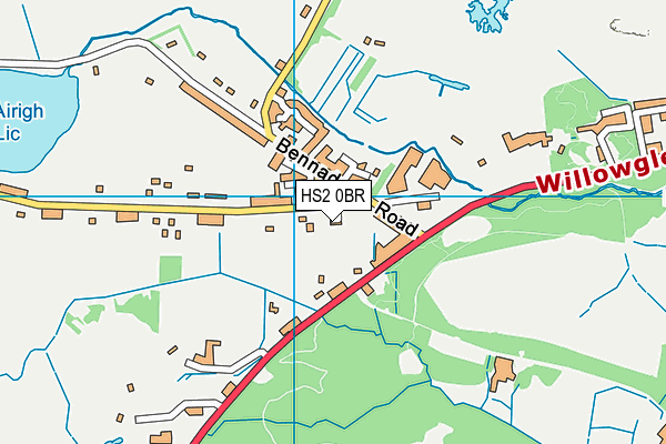 HS2 0BR map - OS VectorMap District (Ordnance Survey)