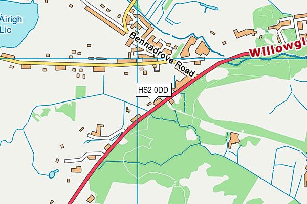 HS2 0DD map - OS VectorMap District (Ordnance Survey)