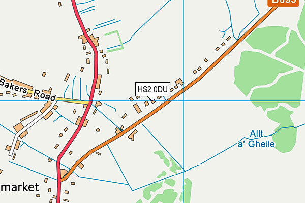 HS2 0DU map - OS VectorMap District (Ordnance Survey)