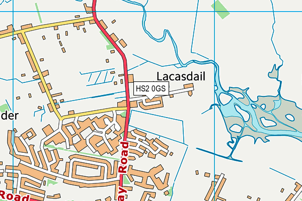 HS2 0GS map - OS VectorMap District (Ordnance Survey)