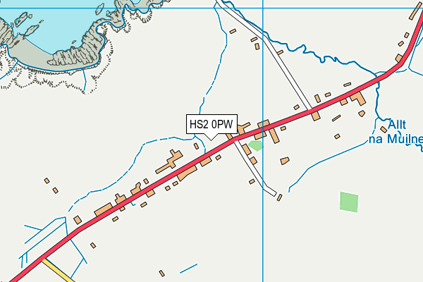 HS2 0PW map - OS VectorMap District (Ordnance Survey)