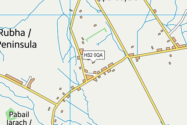 HS2 0QA map - OS VectorMap District (Ordnance Survey)