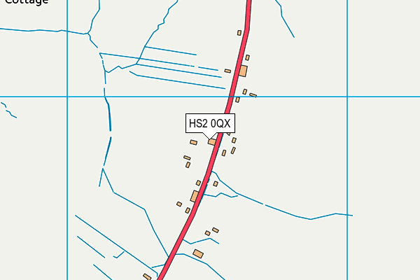 HS2 0QX map - OS VectorMap District (Ordnance Survey)