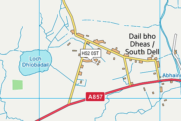 HS2 0ST map - OS VectorMap District (Ordnance Survey)