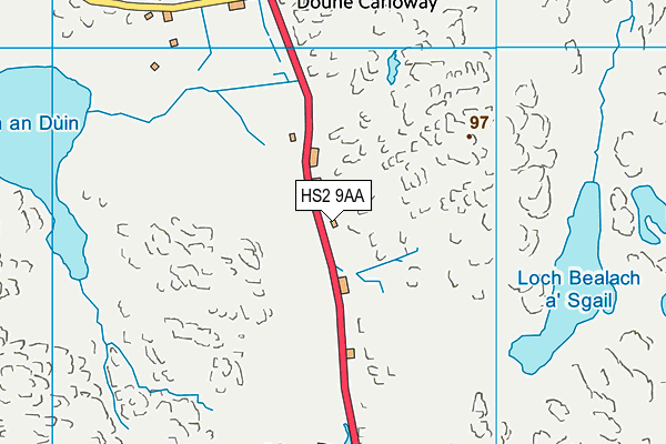 HS2 9AA map - OS VectorMap District (Ordnance Survey)