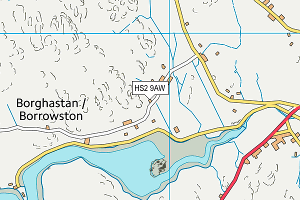 HS2 9AW map - OS VectorMap District (Ordnance Survey)