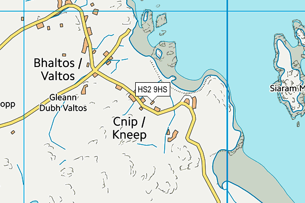 HS2 9HS map - OS VectorMap District (Ordnance Survey)