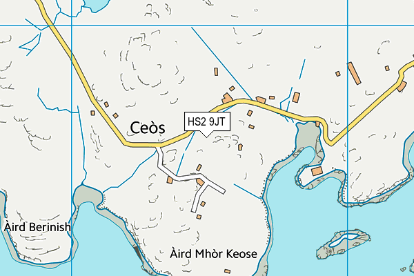 HS2 9JT map - OS VectorMap District (Ordnance Survey)
