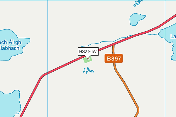 HS2 9JW map - OS VectorMap District (Ordnance Survey)