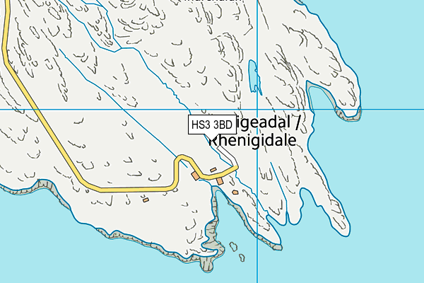 HS3 3BD map - OS VectorMap District (Ordnance Survey)