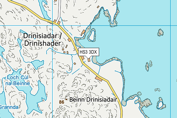 HS3 3DX map - OS VectorMap District (Ordnance Survey)